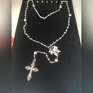 Handmade glass beads rosary